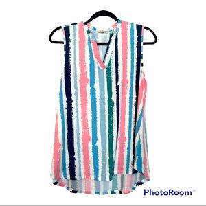 🖤 Ninexis Painter’s Striped Sleeveless Top 3/$15